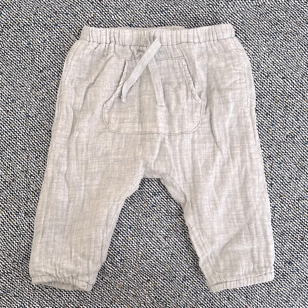 Zara baby cotton pants 6-9 mo
